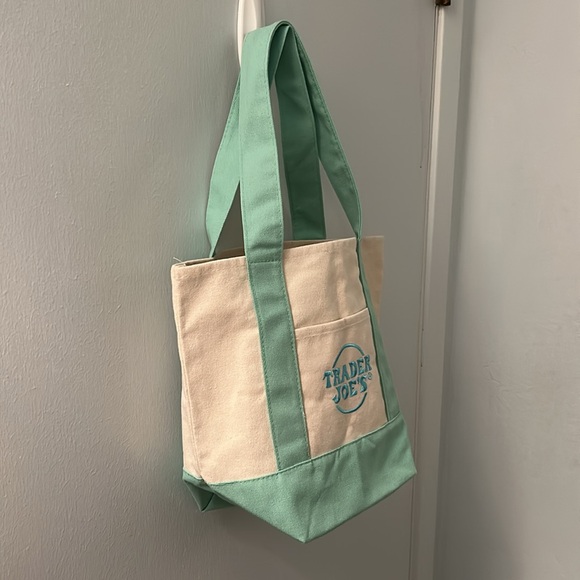 Trader Joe’s Pastel Mini Tote Bag - Picture 5 of 11